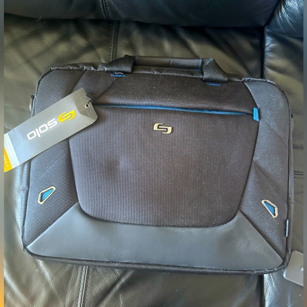 SOLO Black Laptop Bag